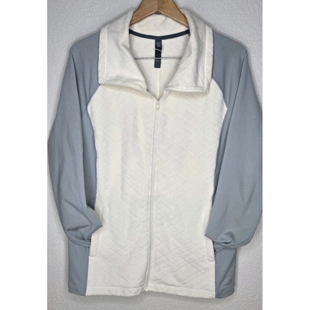 Mountain Hardwear Hybrid Fleece Puffer Jacket Full Zip Women XL Outdoor Hike